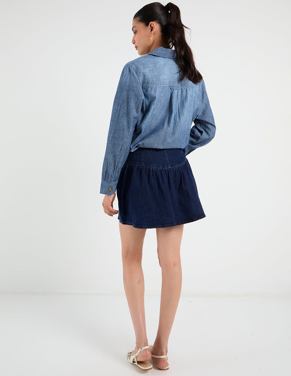 "falda/falda short/falda pantalón" mini "de" algodón "a la" (si aplica) cintura 6