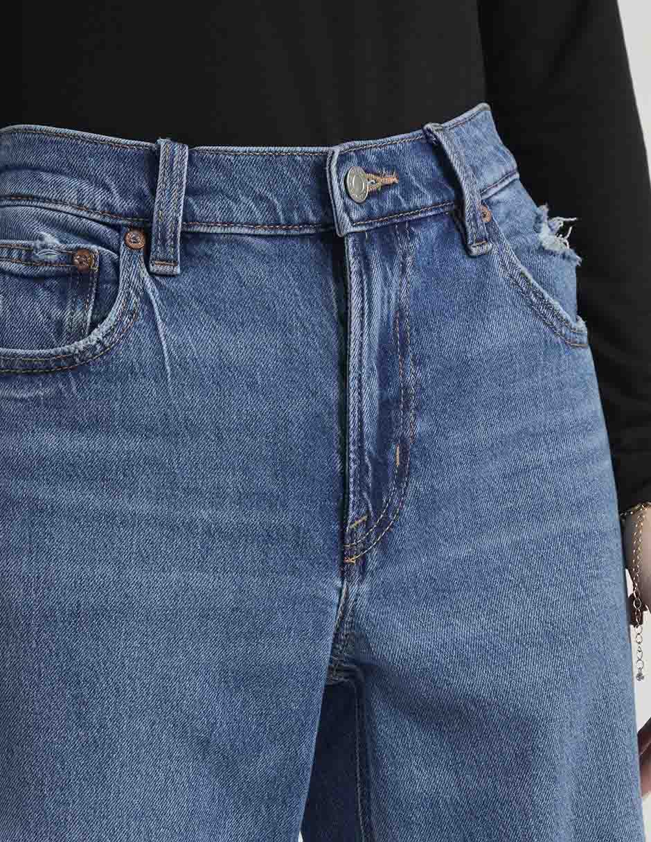 Jeans relaxed amplio cintura American Eagle para mujer
