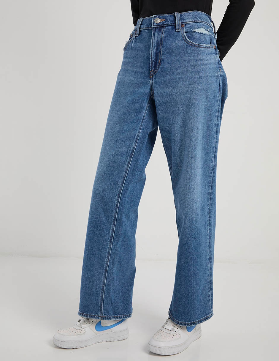 Jeans relaxed amplio cintura American Eagle para mujer