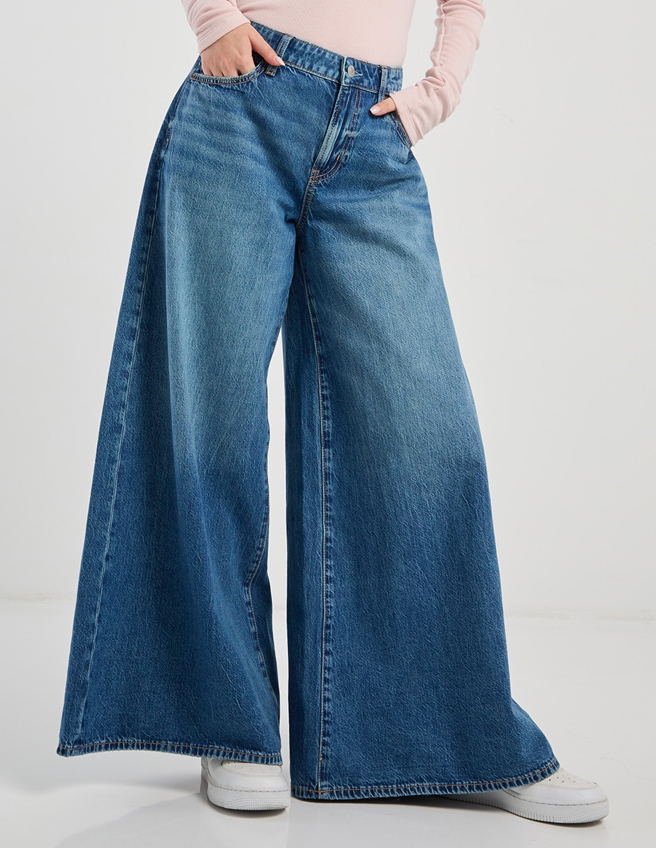 Jeans wide leg para mujer 2