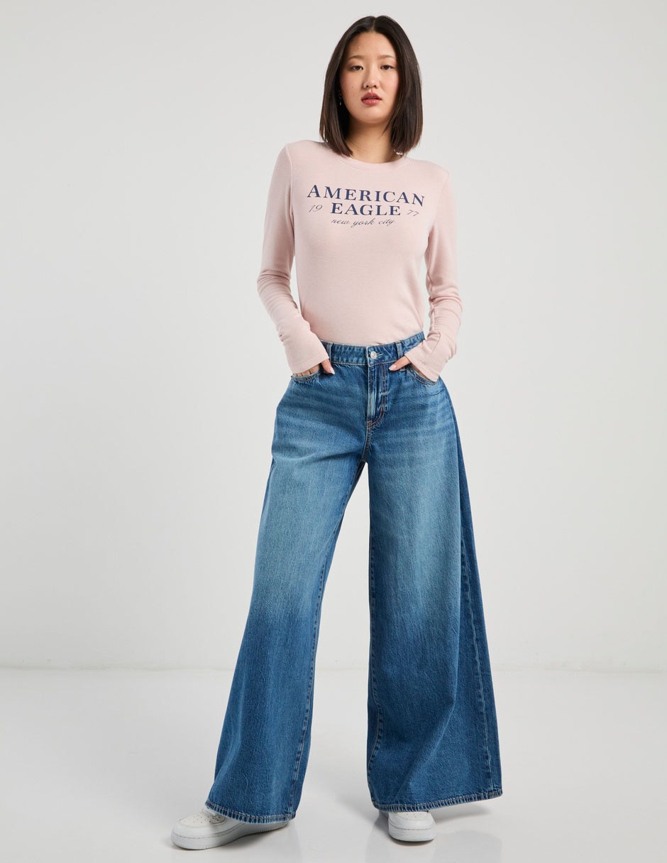 Jeans wide leg para mujer 1