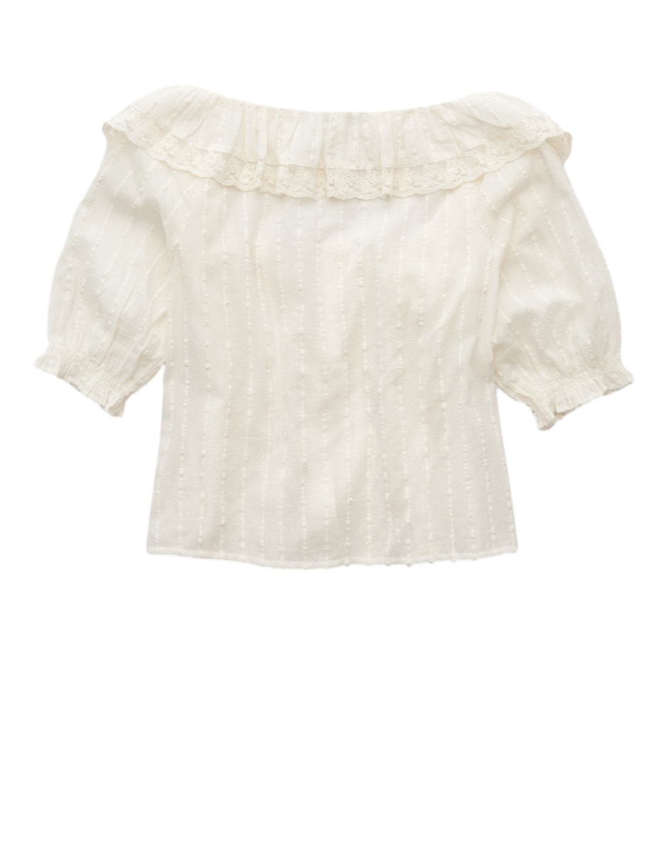 Blusa American Eagle manga corta para mujer