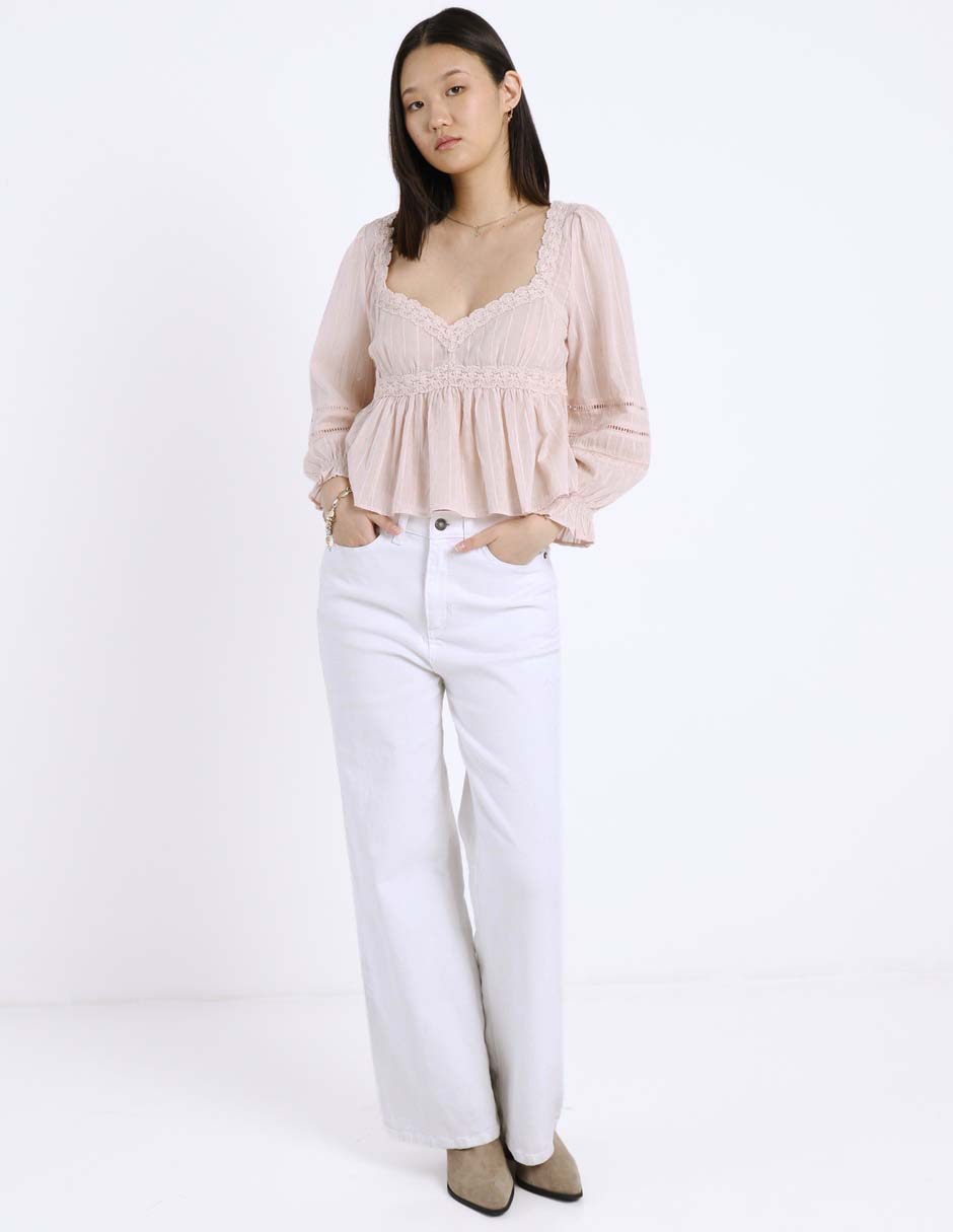Blusa manga larga para mujer 4