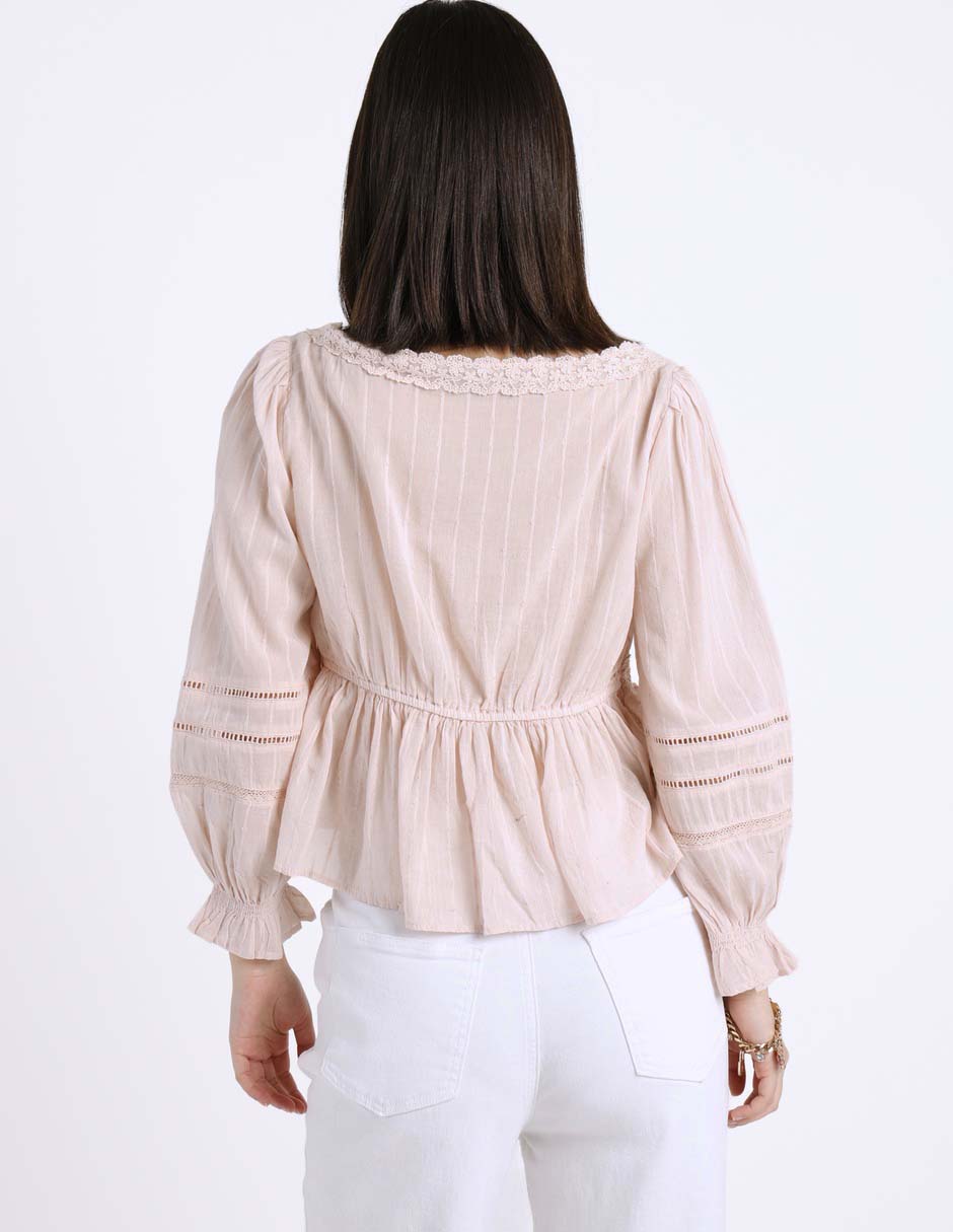 Blusa manga larga para mujer 6