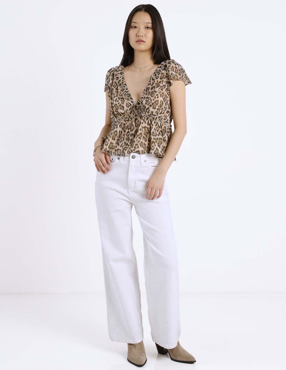 Blusa American Eagle manga corta para mujer