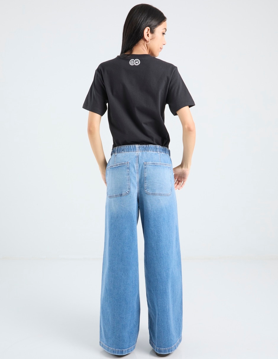 Jeans relaxed amplio para mujer 11