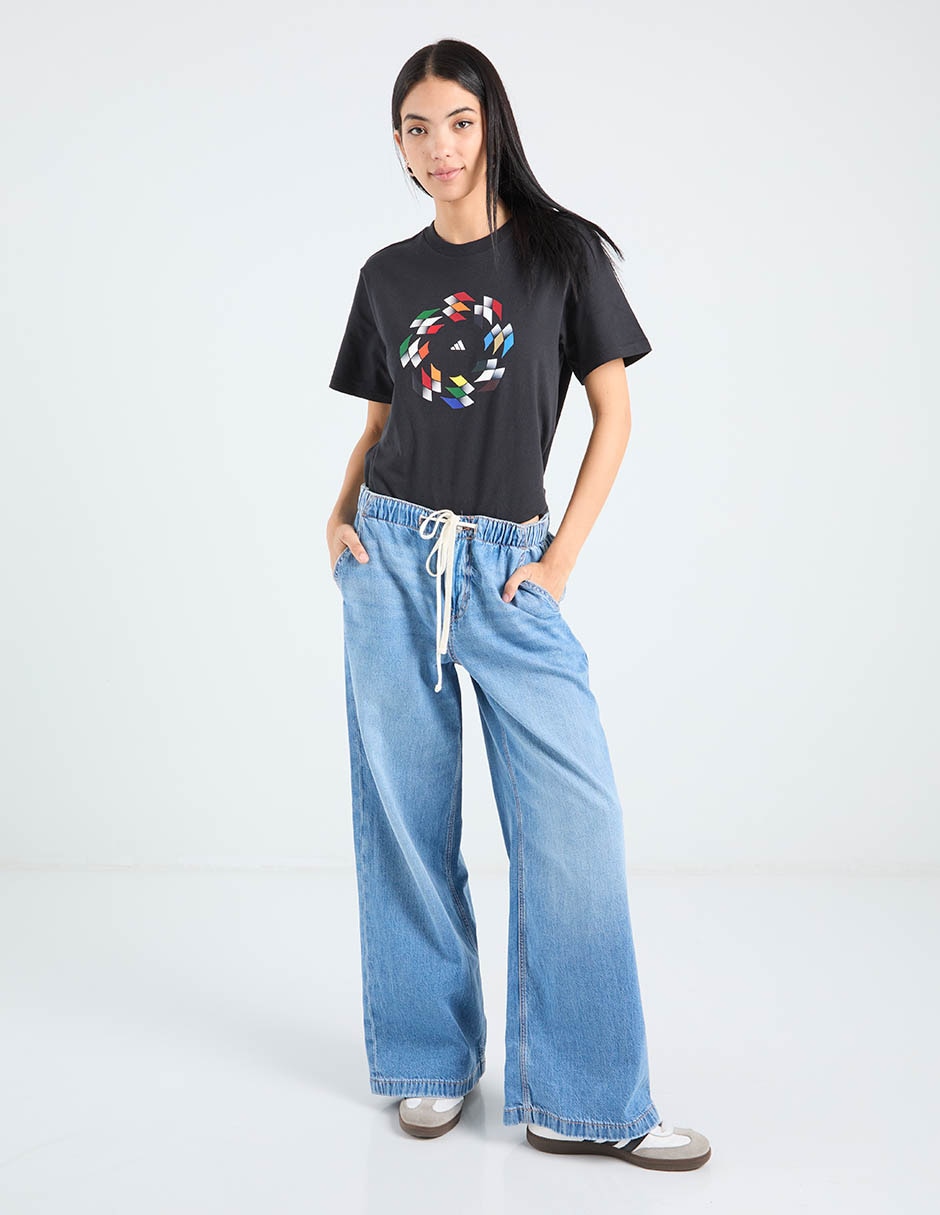 Jeans relaxed amplio para mujer 3