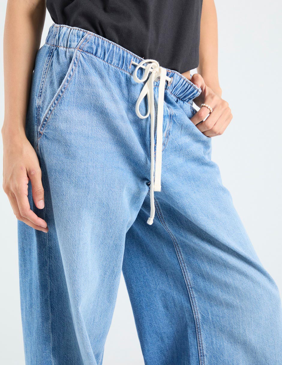 Jeans relaxed amplio para mujer 4