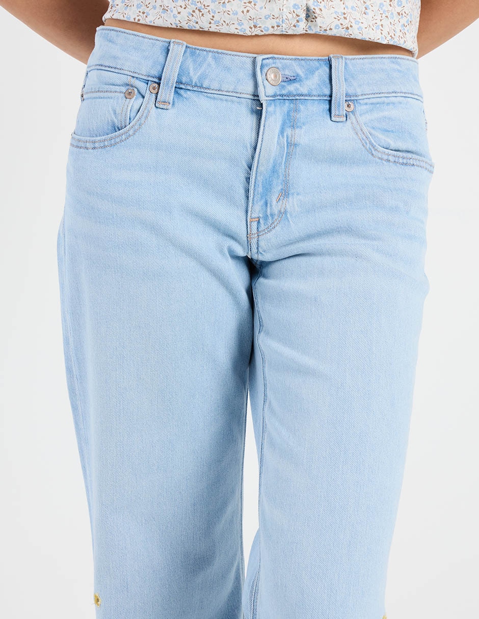 Jogger flare flare corte cintura para mujer 4