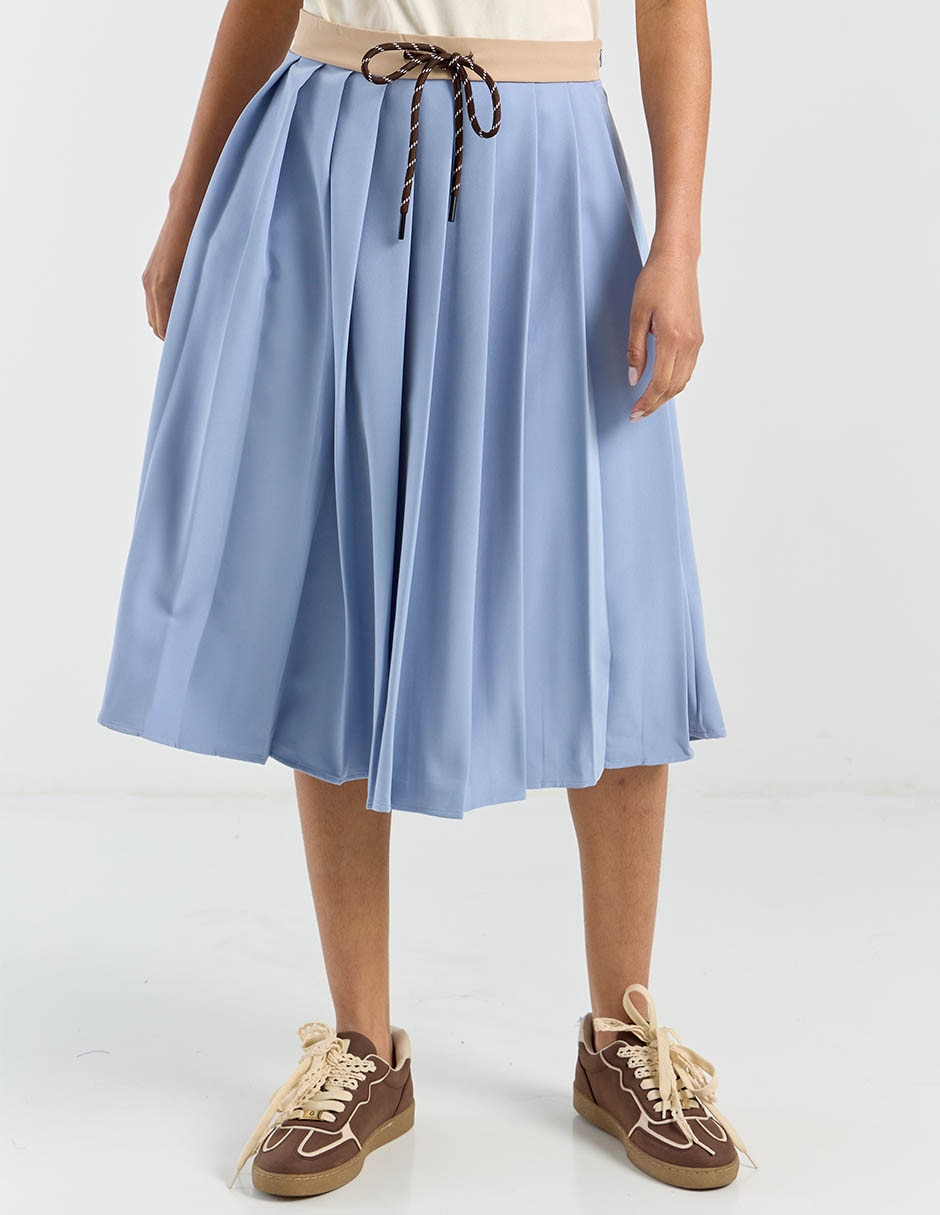 Falda midi cintura alta Falda midi cintura alta