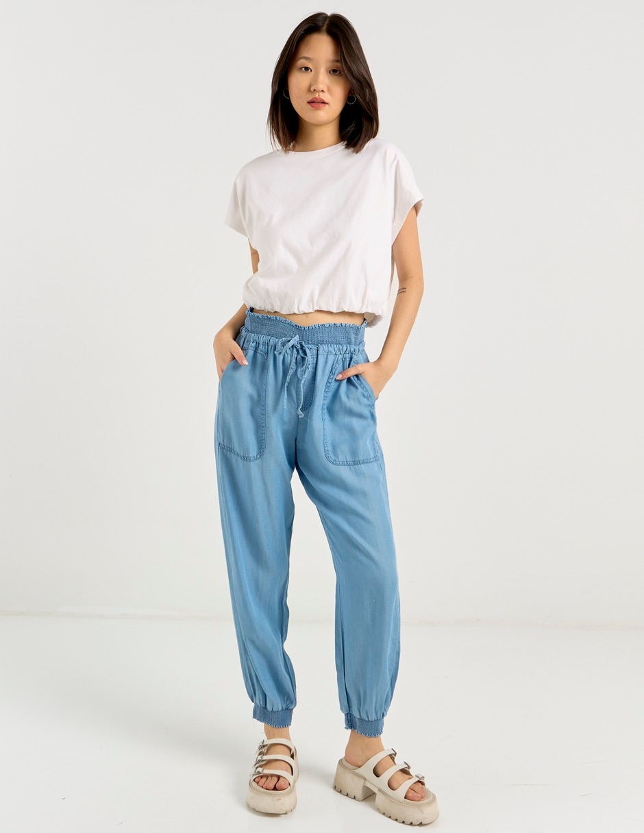 Pantalón jogger slim para mujer 1