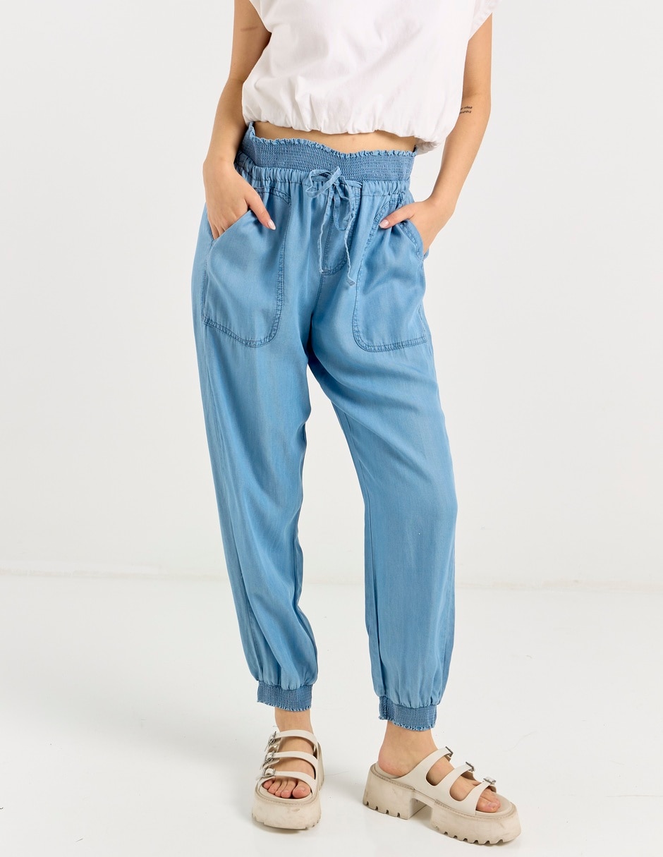 Pantalón jogger slim para mujer 7