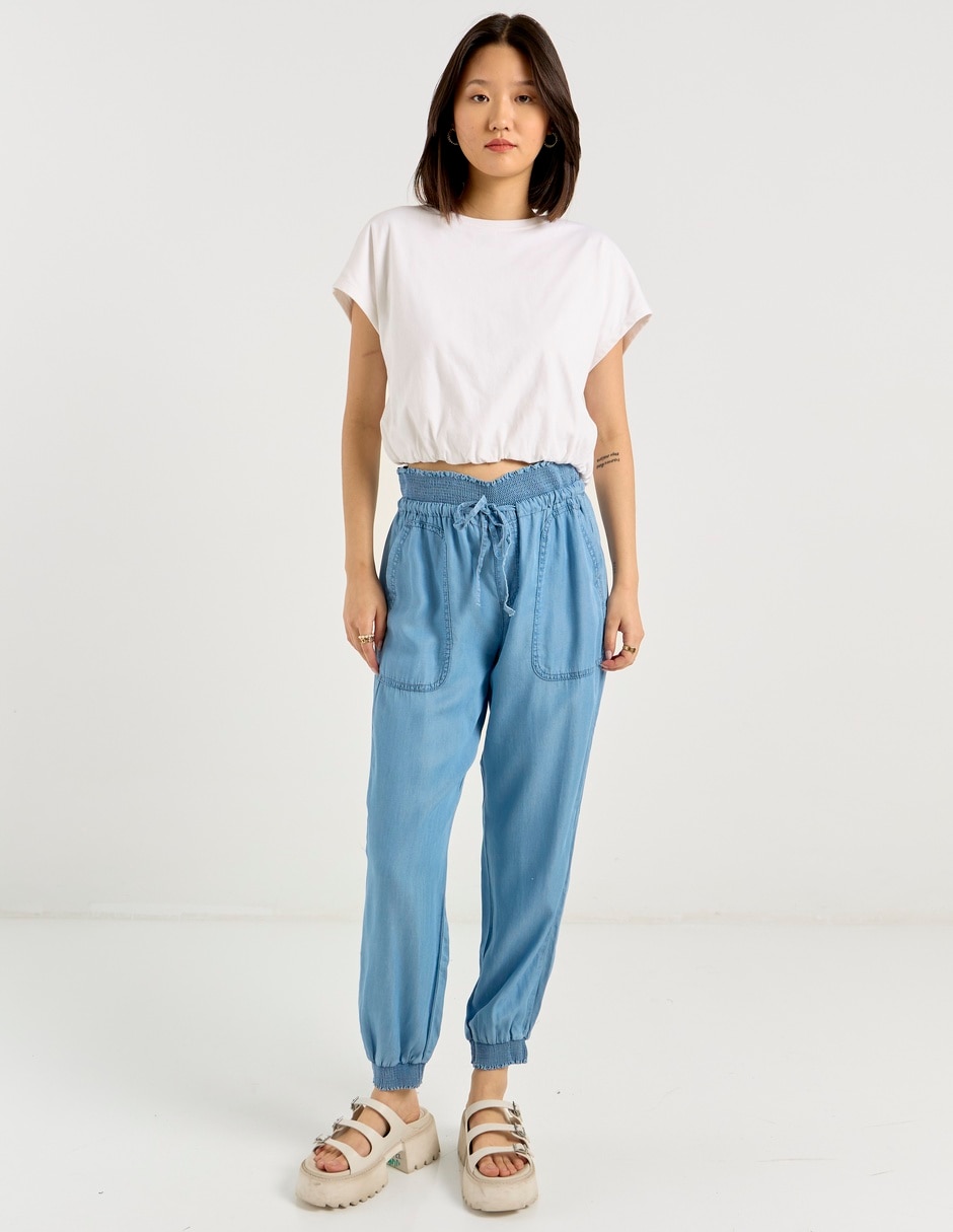 Pantalón jogger slim para mujer 8