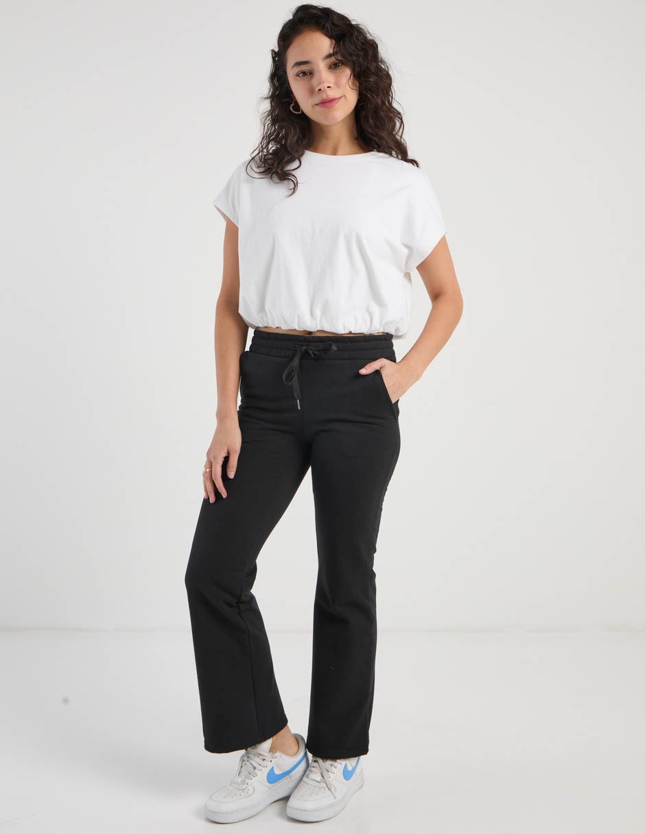 Pants flare con agujeta para mujer 3