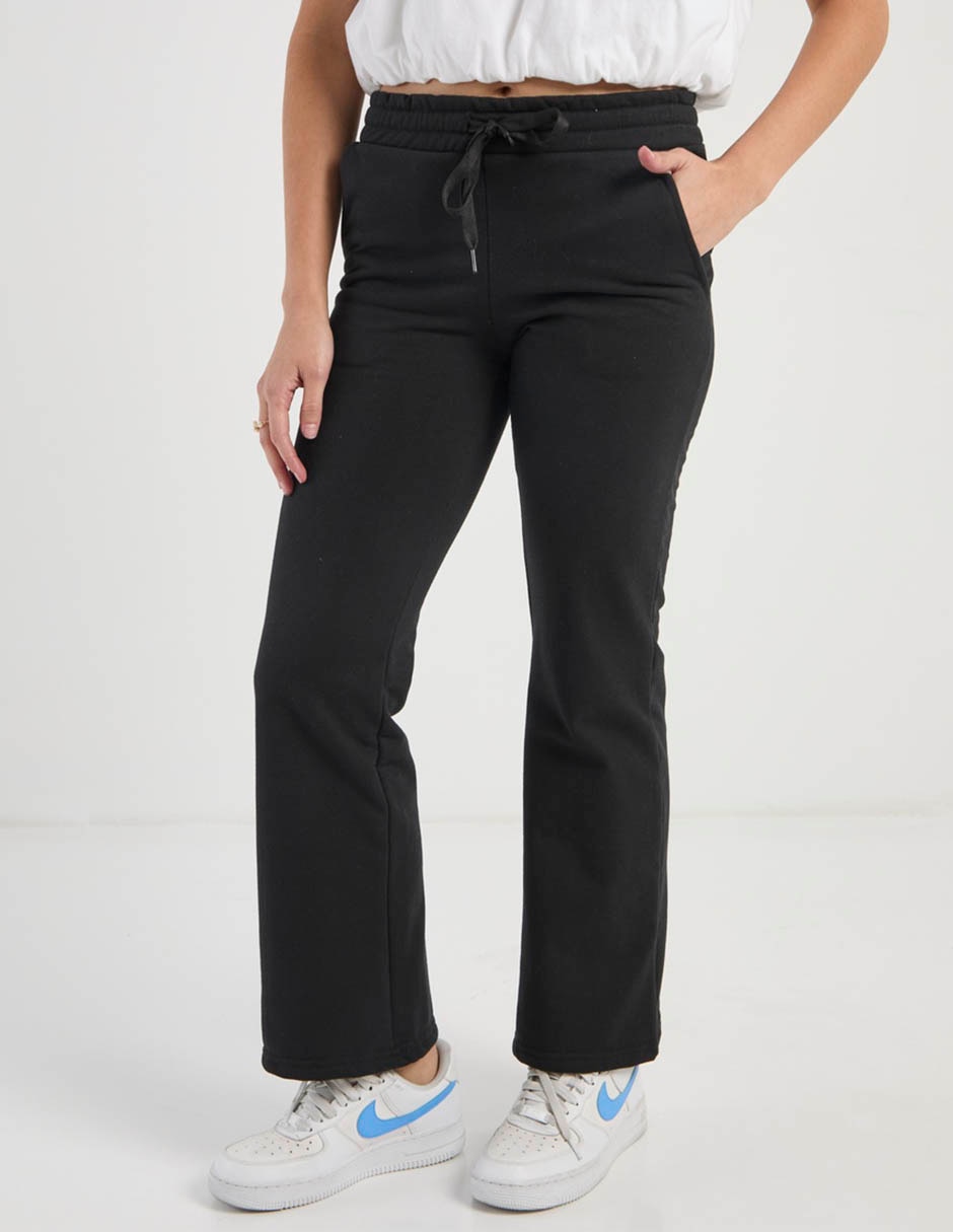 Pants flare con agujeta para mujer 1