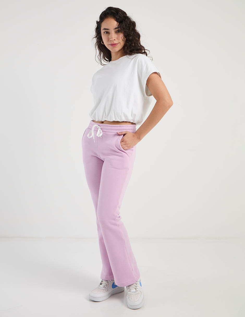 Pants flare that's it con agujeta para mujer