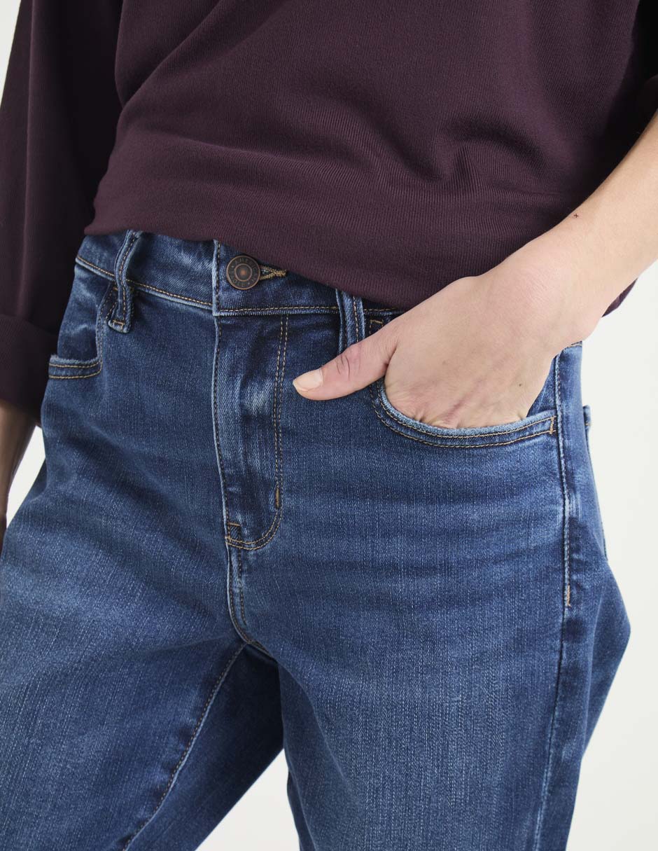 Jeans straight para mujer 2
