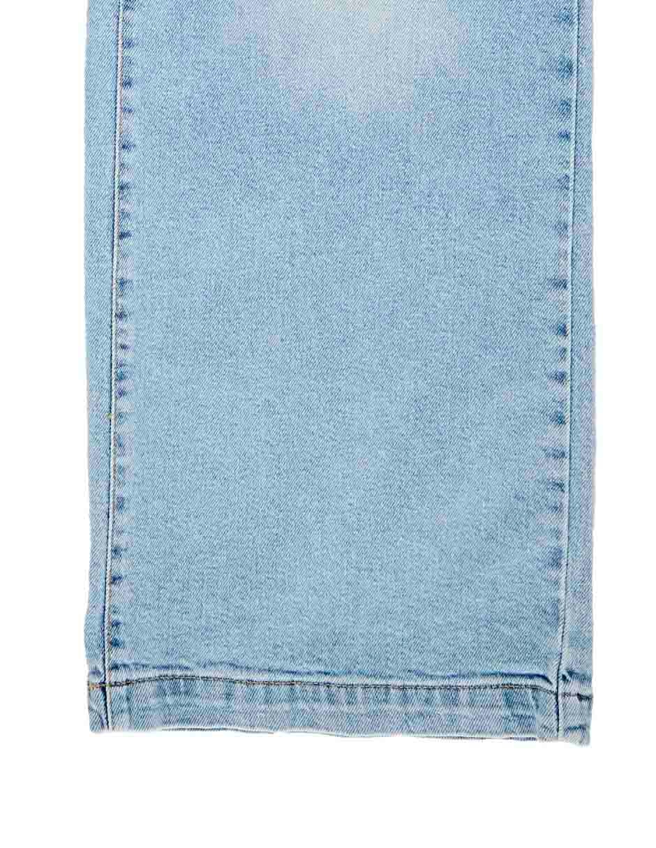Jeans amplio cintura alta para mujer 11