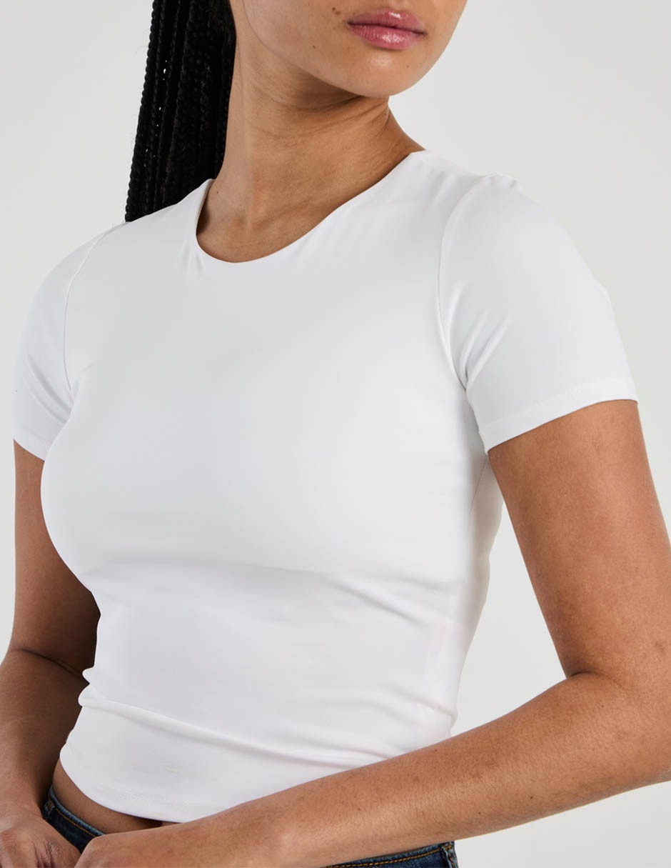 Playera manga corta cuello redondo mujer 2
