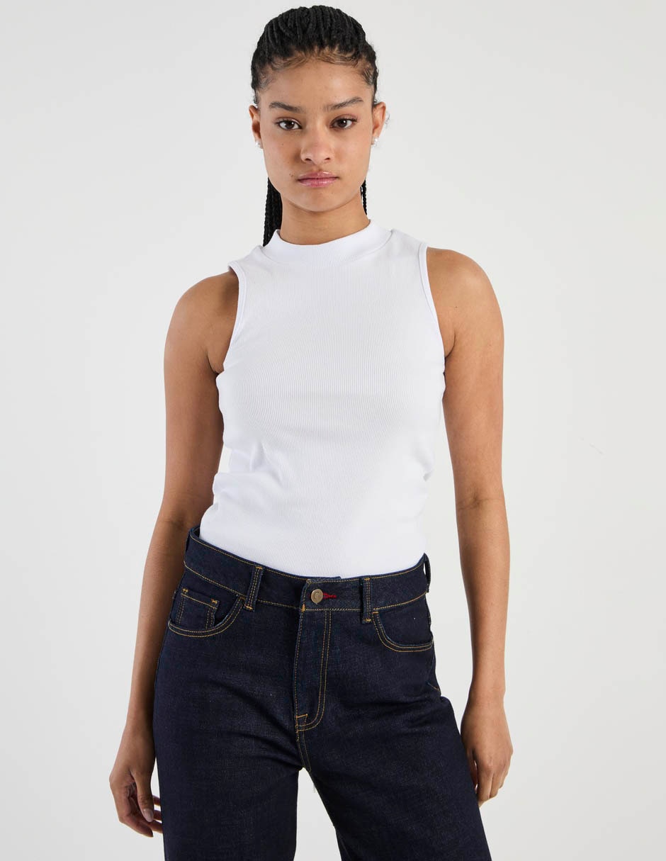 Top cuello redondo Top cuello redondo