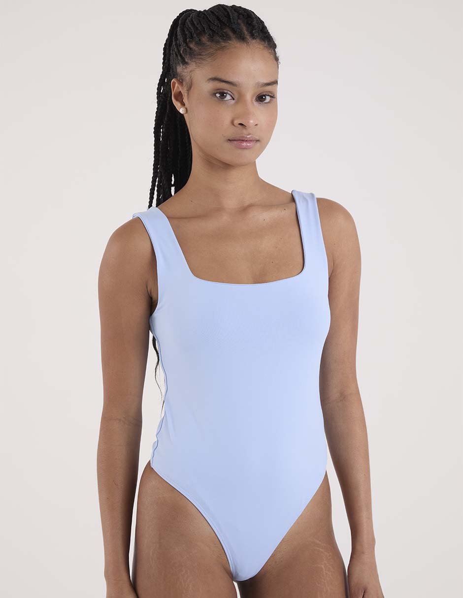 Body escote cuadrado para mujer