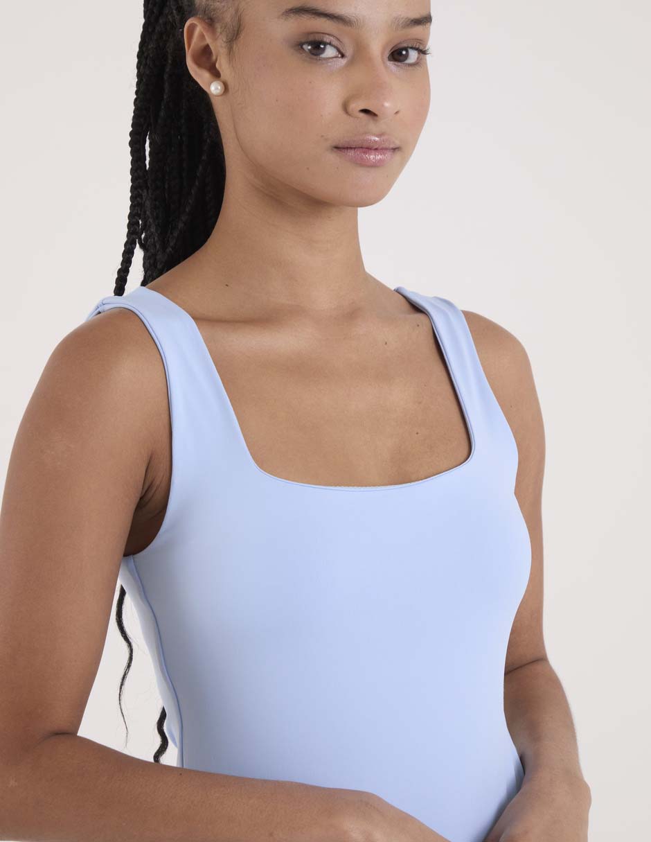Body escote cuadrado para mujer