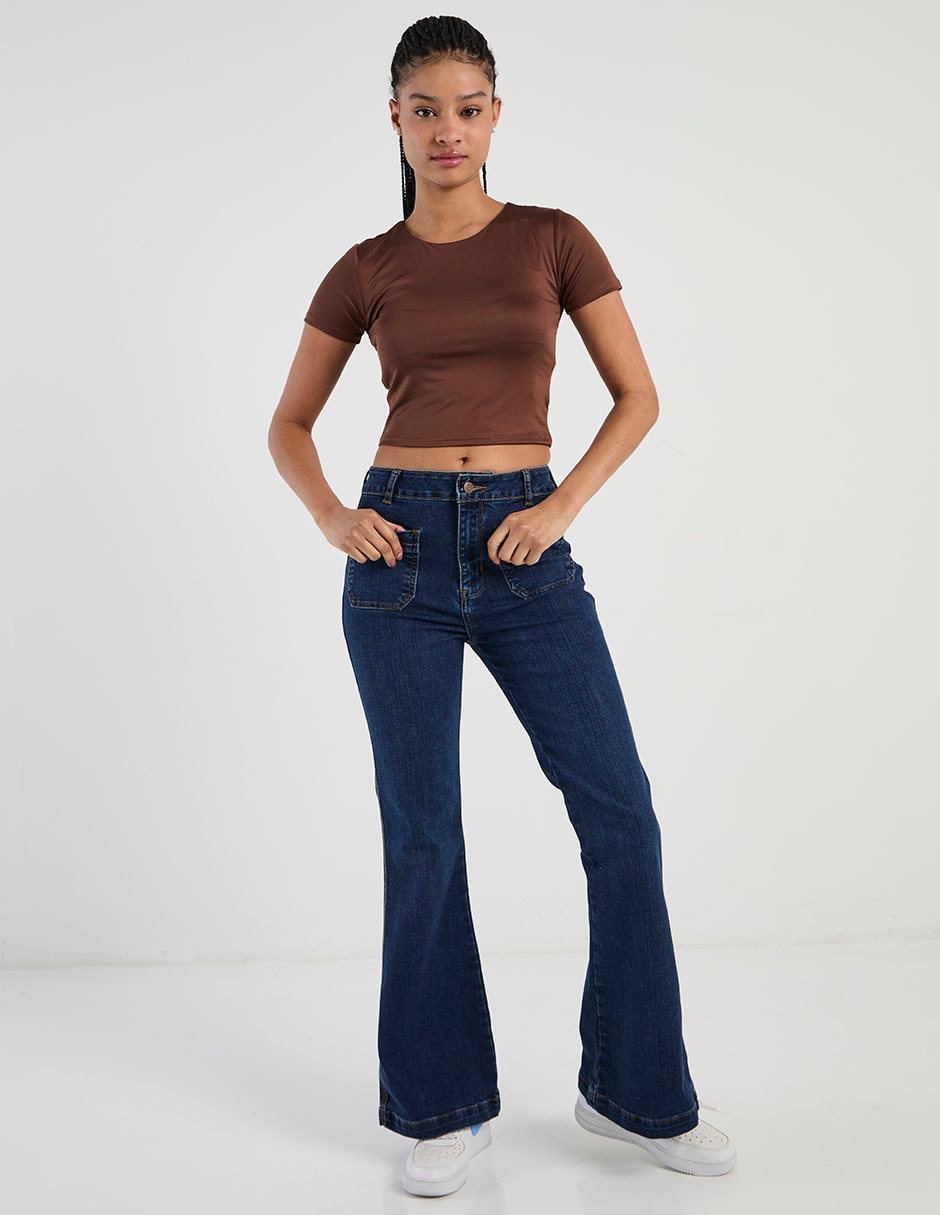 Jeans acampanado para mujer 4