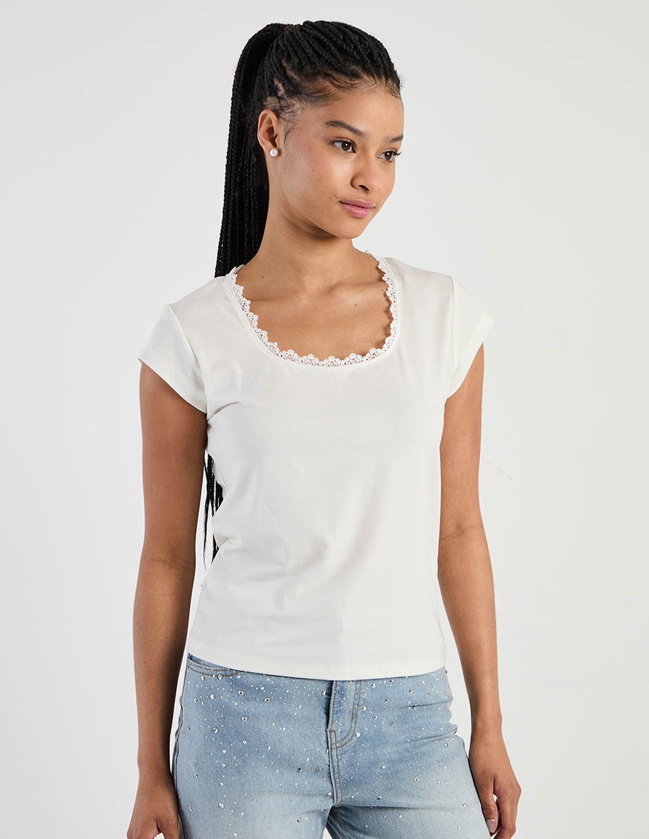 Blusa manga corta para mujer 5