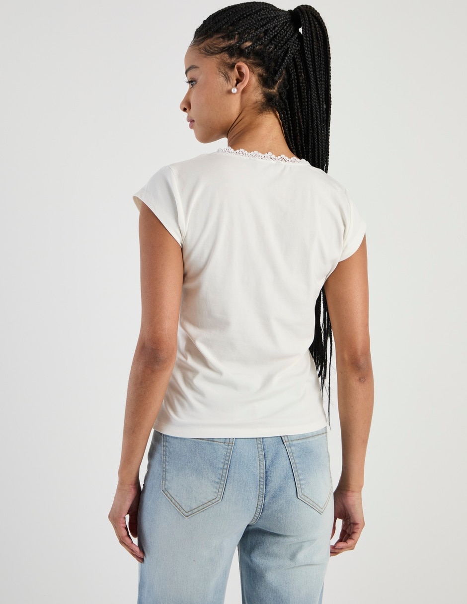 Blusa manga corta para mujer 6