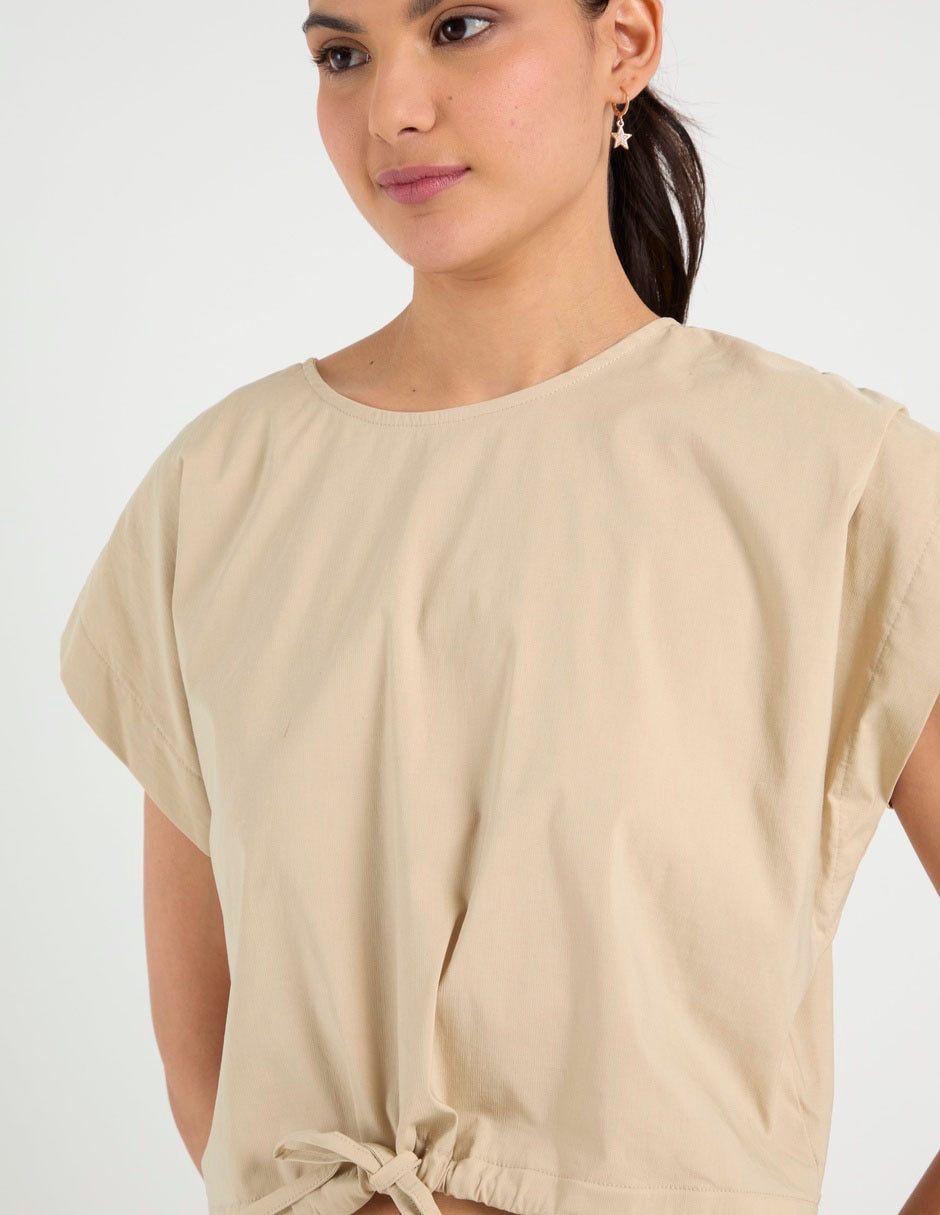 Blusa manga corta para mujer 4