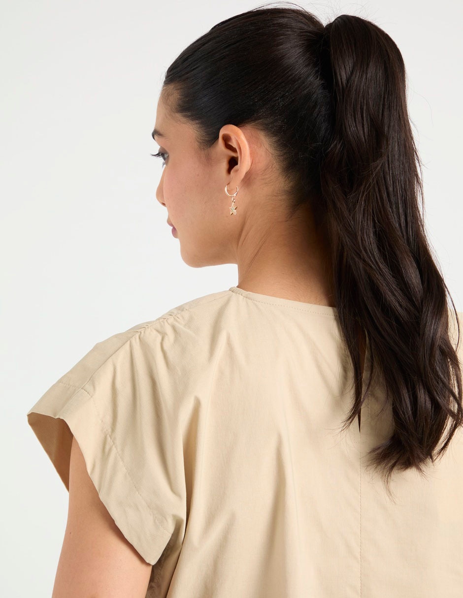 Blusa manga corta para mujer 5