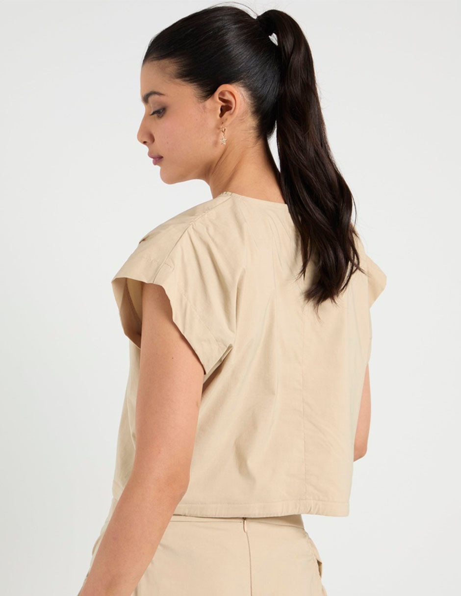 Blusa manga corta para mujer 6