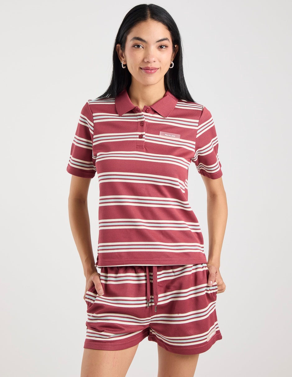 Playera tipo polo para mujer 1