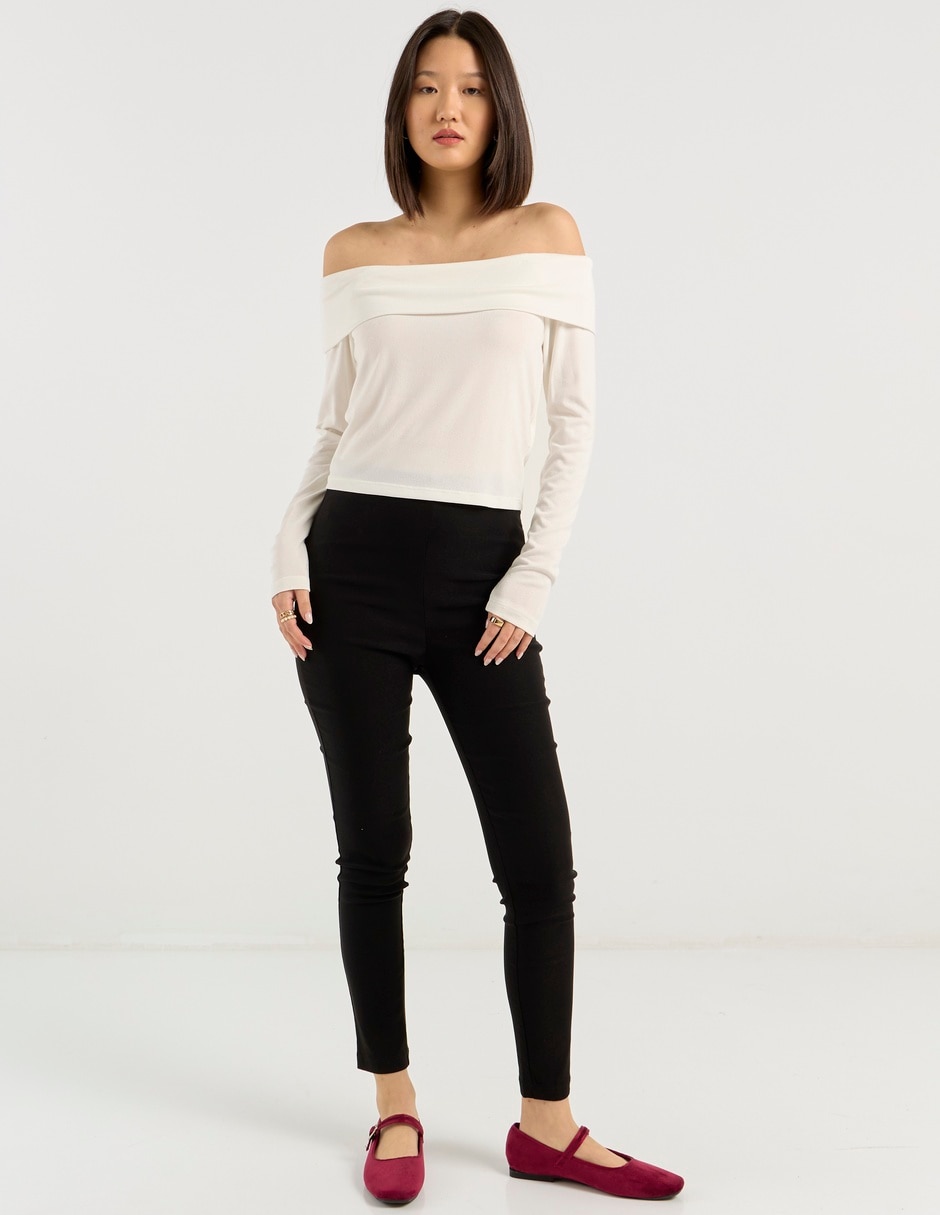 Legging a la cintura con elástico para mujer