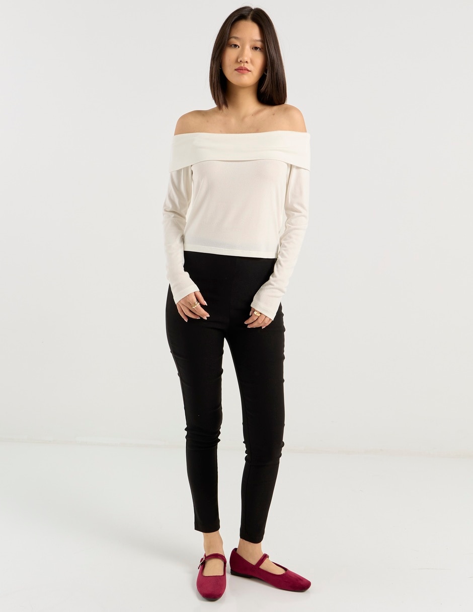 Legging a la cintura con elástico para mujer 4