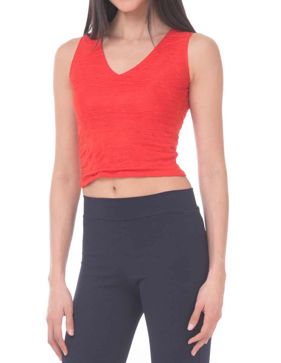 Top Sarah Bustani escote V