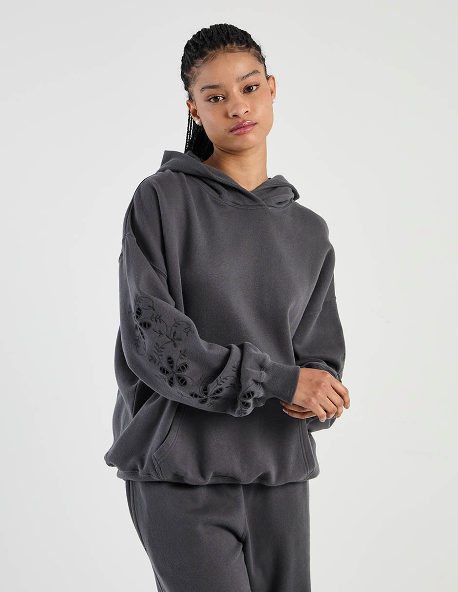 Sudadera con capucha y bolsa para mujer 5