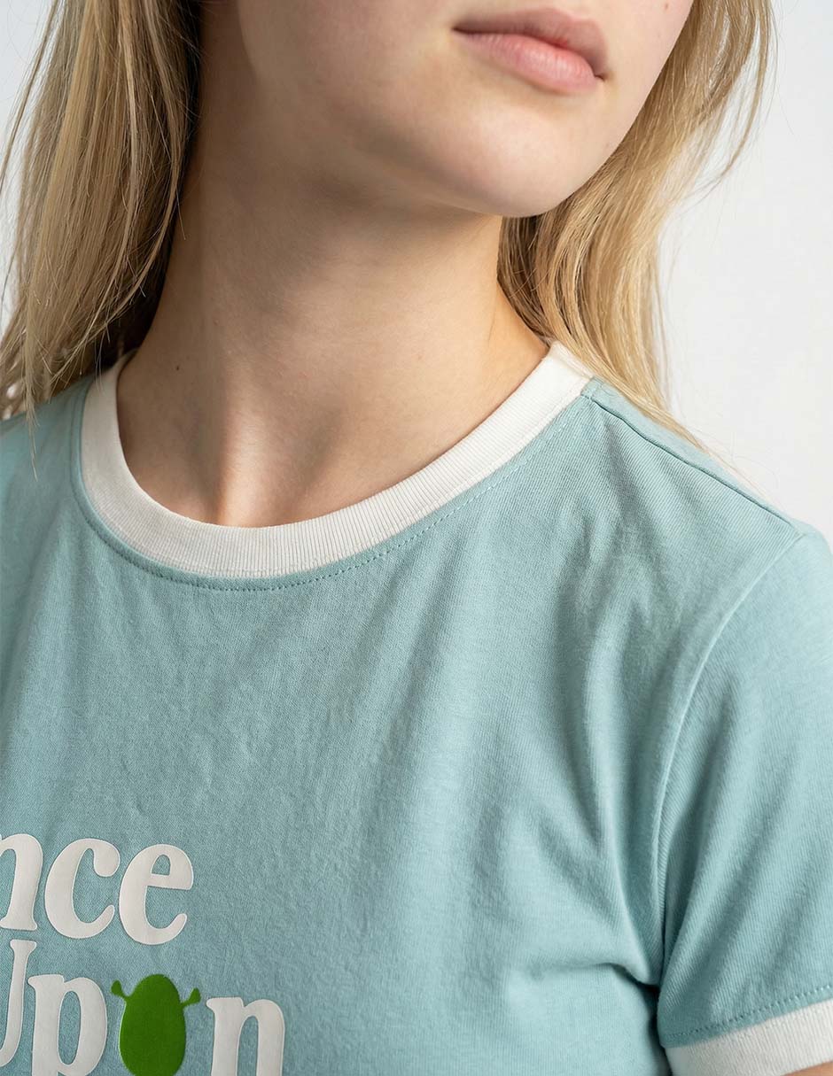 Playera manga corta cuello redondo Shrek: Once Upon a Time para mujer