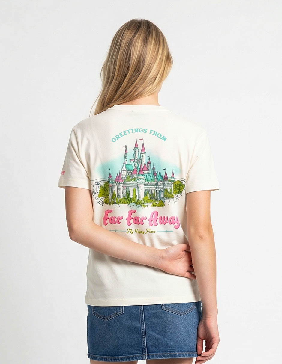 Playera manga corta Shrek cuello redondo para mujer