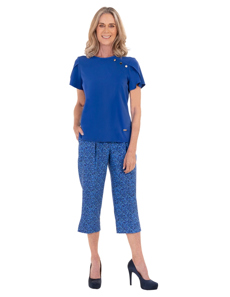 Blusa Chaps manga corta para mujer