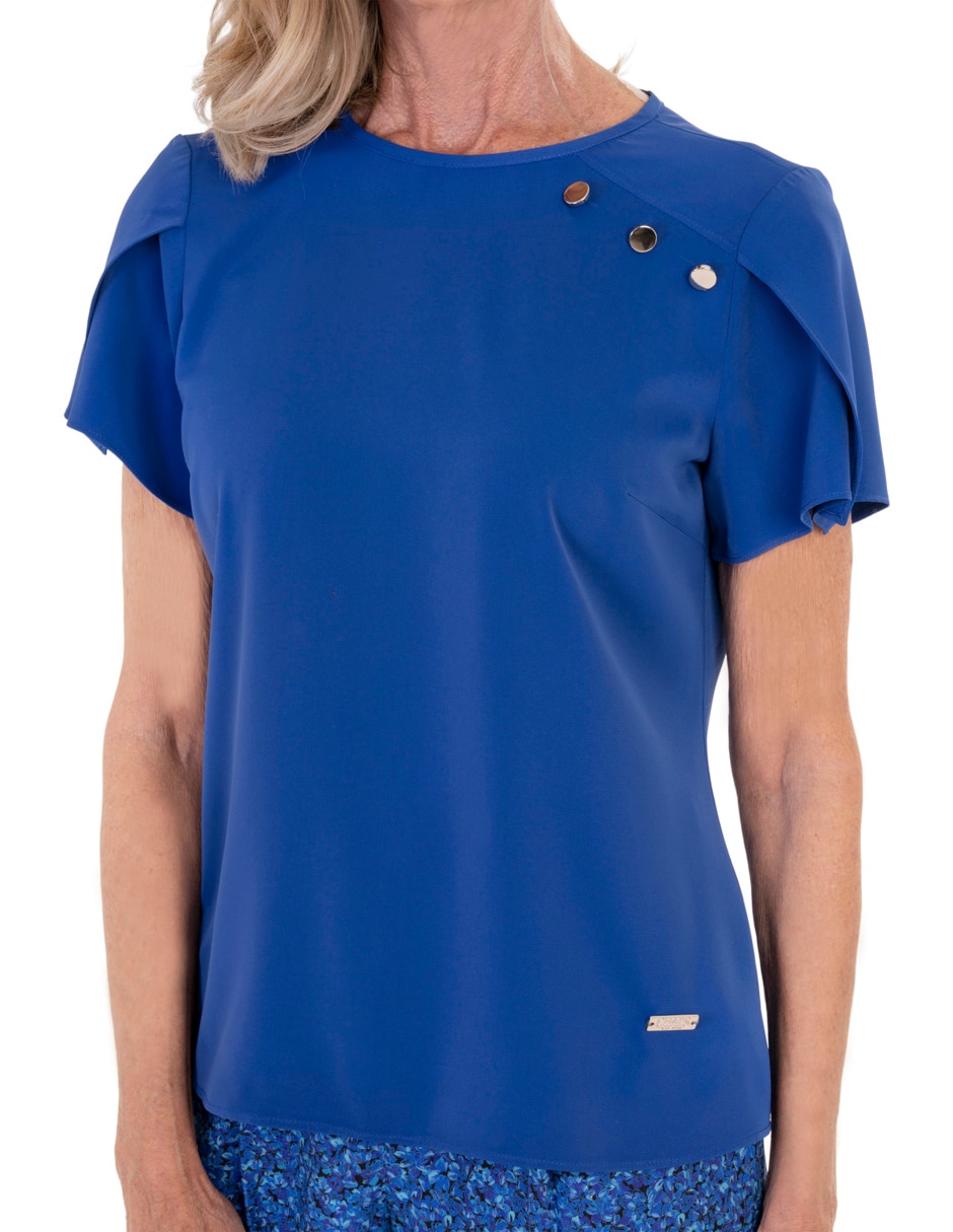 Blusa Chaps manga corta para mujer