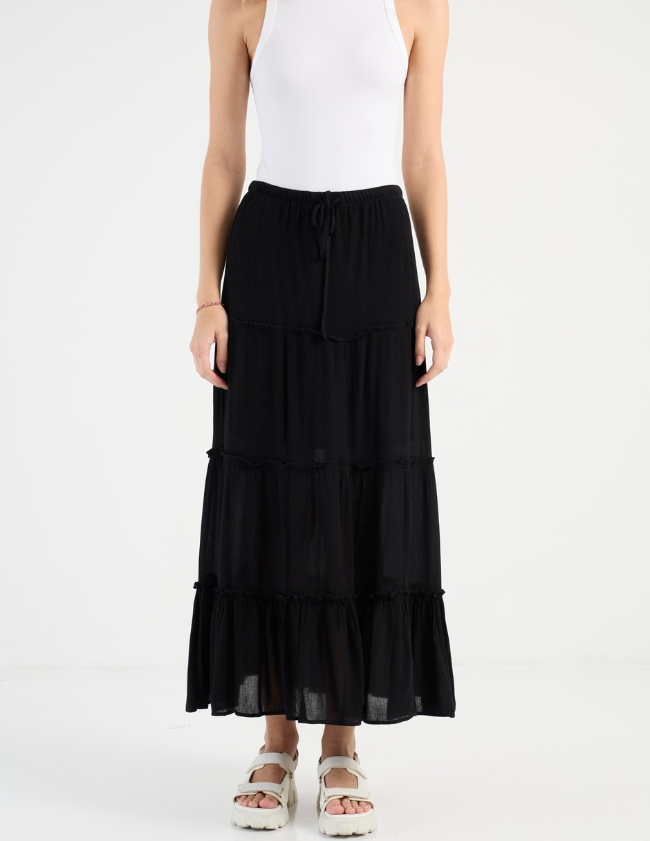 Falda crop a la cintura 1