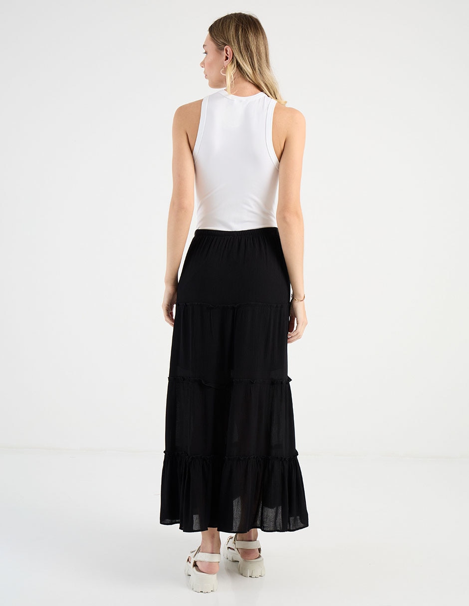 Falda crop a la cintura 11