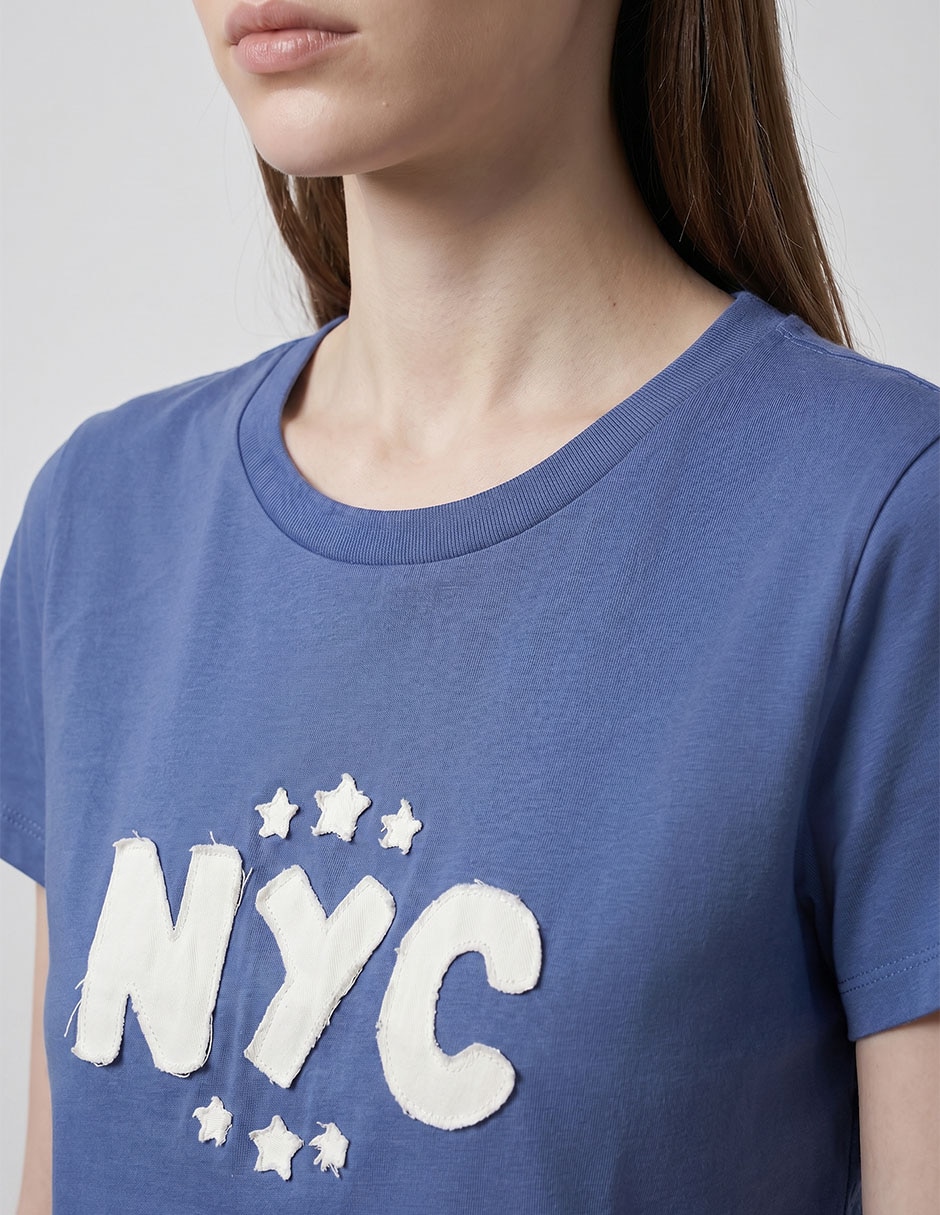 Playera manga corta cuello redondo para mujer 3