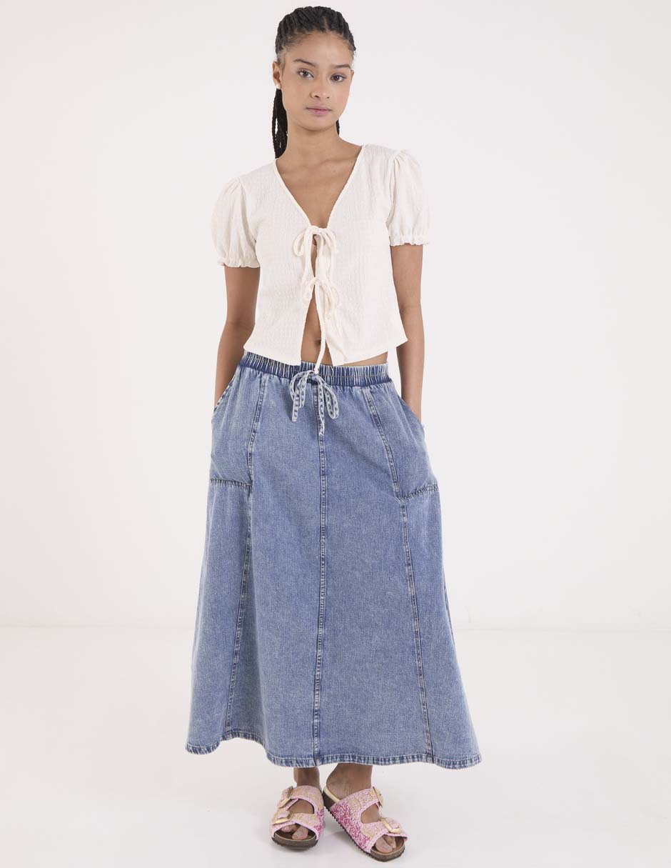 Blusa manga corta para mujer 8