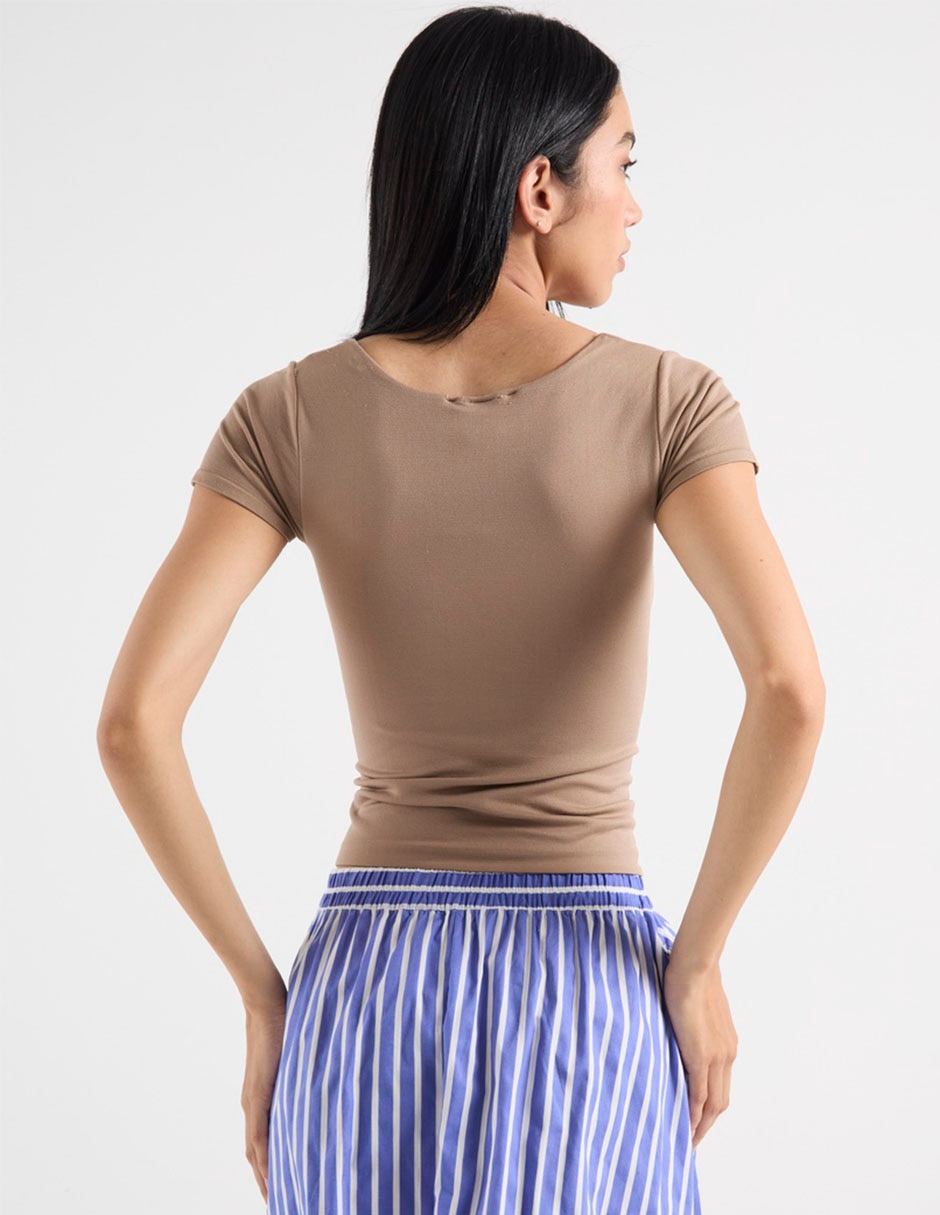 Blusa manga corta para mujer 2