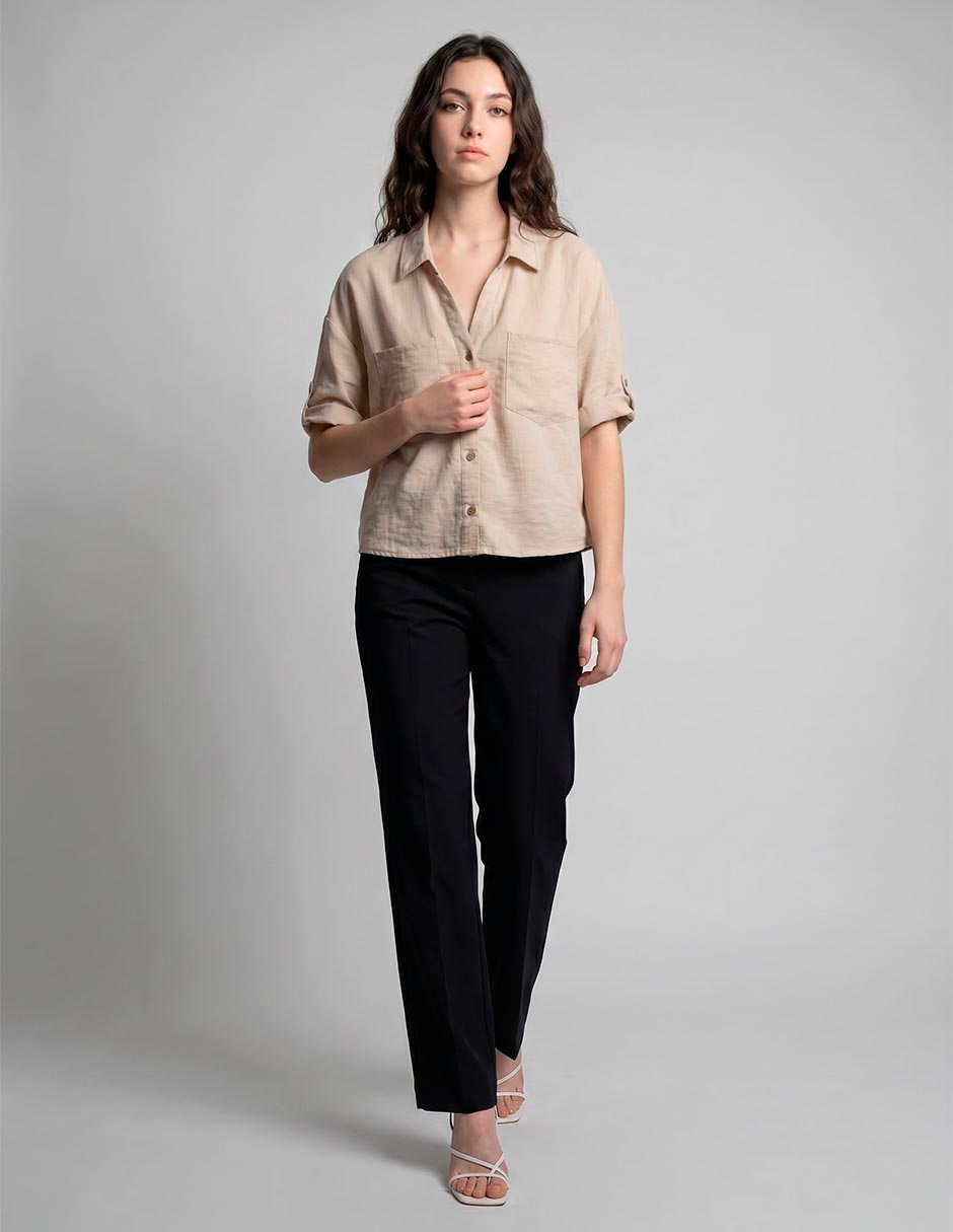 Blusa manga al codo para mujer 3