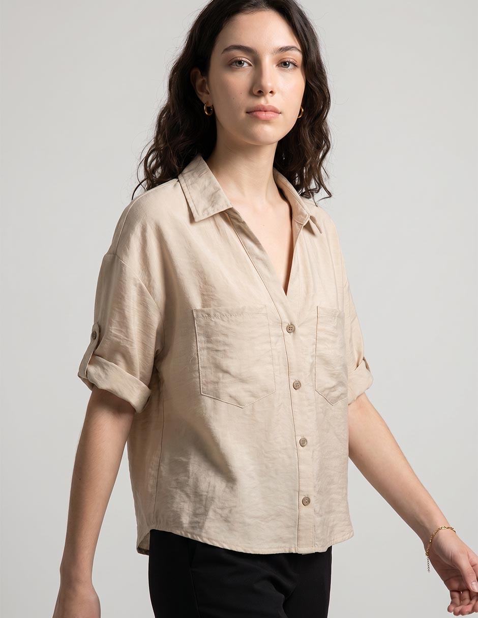 Blusa manga al codo para mujer 2