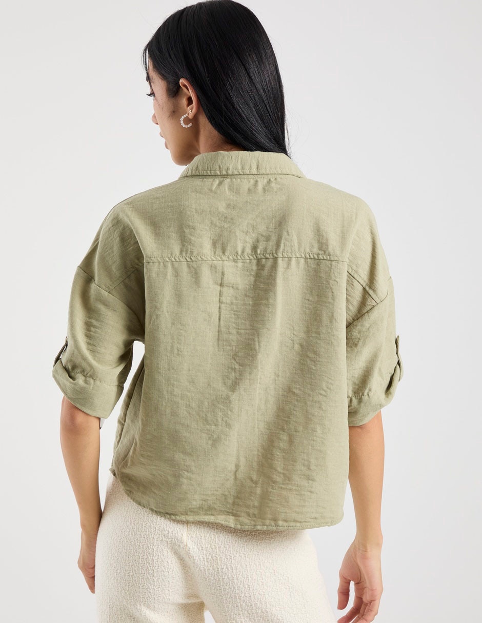 Blusa manga al codo para mujer 2