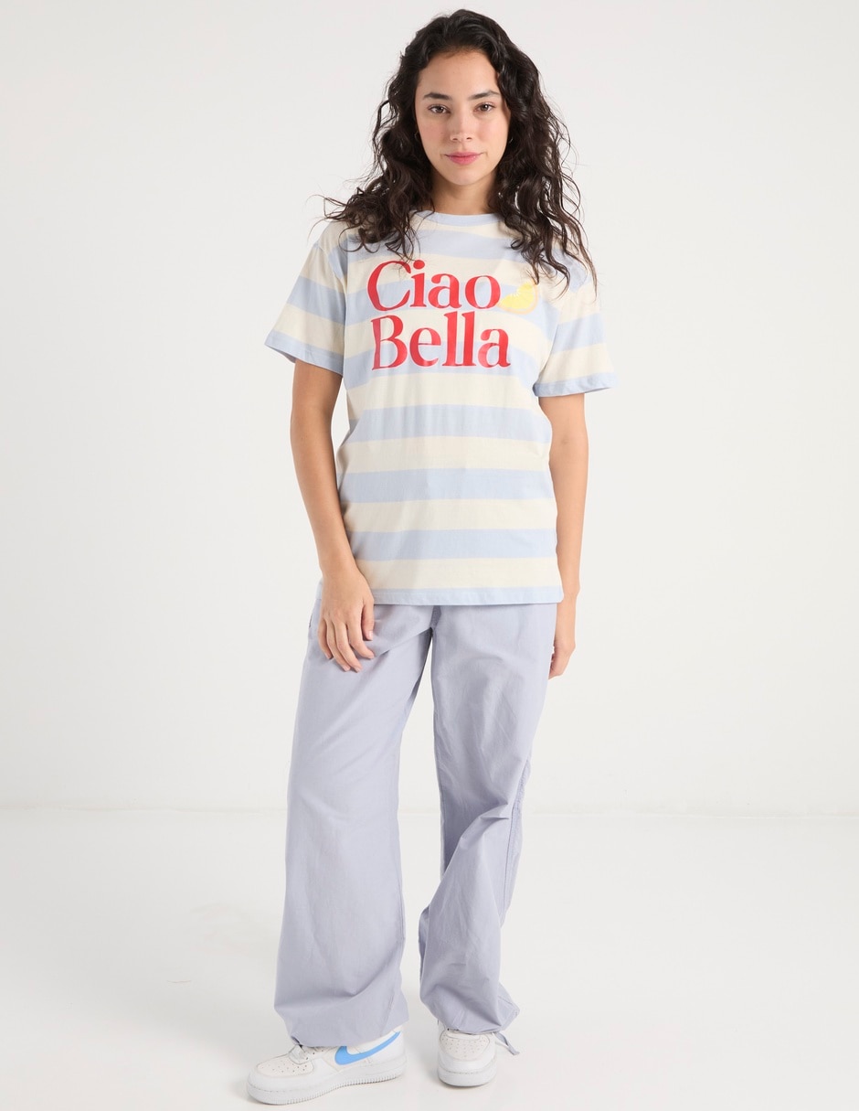 Playera manga corta cuello redondo para mujer 8